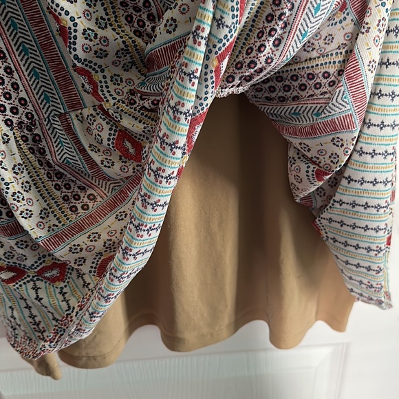 Style & Co Boho V-neck Sleeveless Dress, Size XL, lined with ruffles - Picture 4 of 9